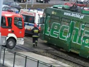 Zderzenie dwóch tramwajów we Wrzeszczu