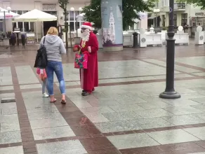Św. Mikołaj na wakacjach w Sopocie
