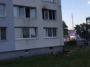 Skutki pożaru mieszkania w Oliwie