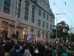 Łańcuch świateł w Gdańsku