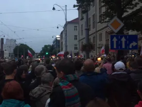 Protest pod sądem w Gdańsku