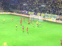 Gol Rafała Siemaszko na 3:2 w meczu Arka - Midttjylland