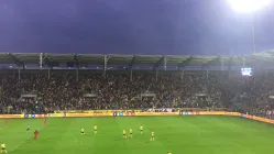 Radość po golu na 1:0 w meczu Arka - Mitdjylland