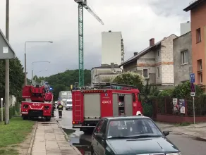 Akcja straży pożarnej na Rozewskiej