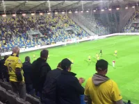 Radość po golu Arki Gdynia na 2:1 w meczu z Wisłą Kraków 