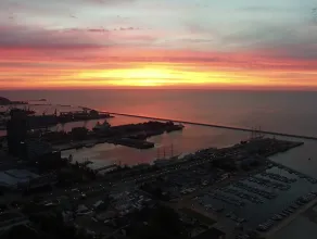 Wschód słońca w Gdyni