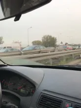 Wypadek za tunelem w stronę Przeróbki