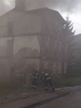 Pożar  przy VIII LO i SP 14 w Gdańsku