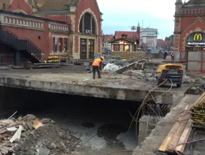 Remont tunelu przy dworcu w Gdańsku