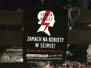Gdański protest po głosowaniu ws. prawa aborcyjnego