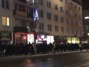 Przemarsz protestujących w Gdyni