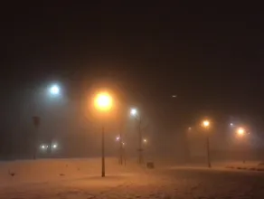 Gęsta mgła nad Gdańskiem. Rejon Ujeściska