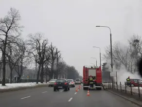 Pożar seata na al. Zwycięstwa w Gdańsku