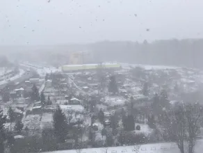 Intensywne opady śniegu na Witominie