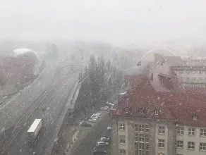 Opady śniegu w Gdańsku