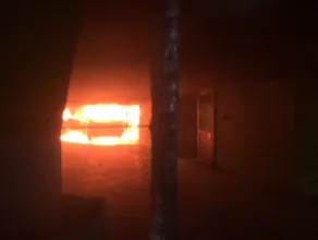 Pożar samochodu w Galerii Morena