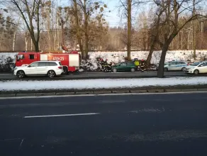 Zapalił się samochód między Gdynią i Sopotem