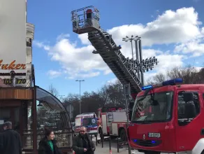 Zamieszanie i straż pożarna przy Ankerze w Gdyni