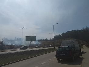 Pożar w okolicach ul. Słowackiego