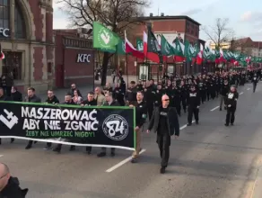 Manifestacja ONR-u na ulicach Gdańska