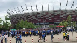 Arkowcy powoli wchodzą na Stadion Narodowy