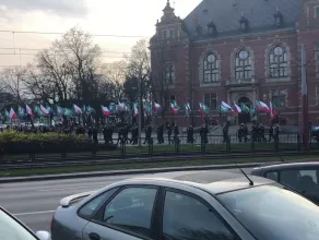 Manifestacja narodowców w centrum Gdańska