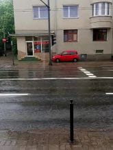 Pełno wody na drogach w Sopocie
