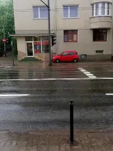 Pełno wody na drogach w Sopocie