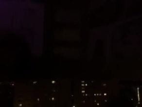 Burza w Gdyni  nagrana z Witomina z 10 piętra