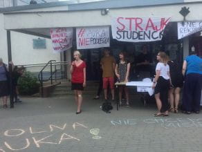 Protest gdańskich studentów