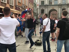 Chorwaci świętują na ul. Długiej w Gdańsku