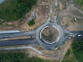 Nowy zbiornik i droga w Osowej