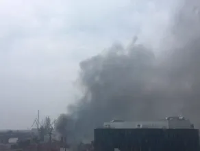 Pożar w stoczni w Gdańsku