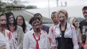 Zombie atakowały ludzi w gdańskim parku