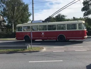 Zabytkowy trolejbus w Gdyni