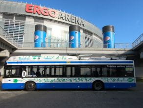 Trolejbus jeździ do Ergo Areny