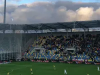 Arka Gdynia po strzeleniu 3. gola Zagłębiu Lubin