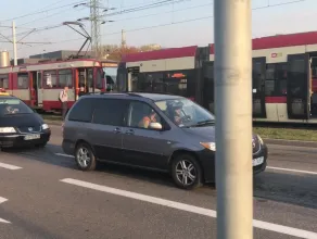 Kolizja tramwajów na Marynarki Polskiej