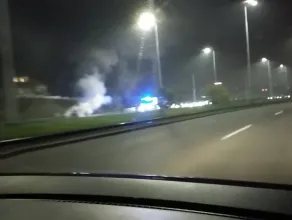 Pożar auta na Armii Krajowej
