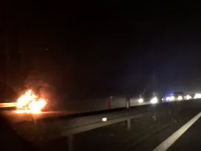 Pożar auta na obwodnicy