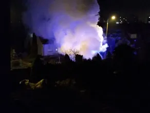 Pożar samochodu na ulicy Wenedy w Gdańsku