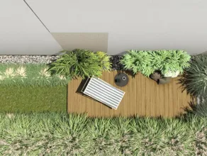 Projekt małego ogrodu miejskiego w Gdyni | 82 m2 | Pracownia STTYK