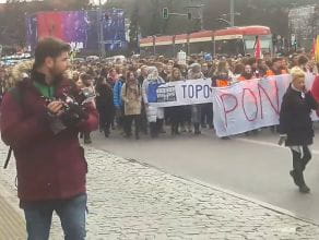 Marsz młodzieży na ulicach Gdańska