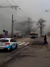 Pożar na Chylońskiej w Gdyni