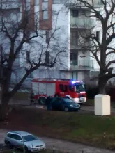 Interwencja straży pożarnej na Malczewskiego w Gdańsku