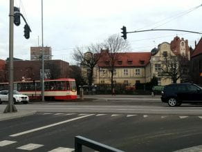 Stoją tramwaje w centrum Gdańsk