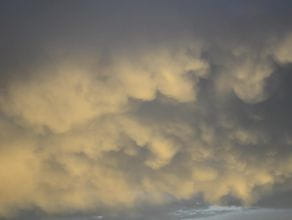Chmury w Gdańsku po nawałnicy