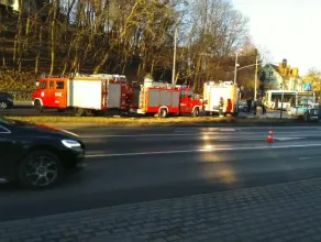 Działania służb na miejscu wypadku w Sopocie