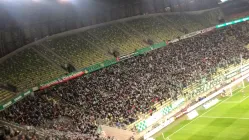 Radość kibiców Lechii Gdańsk po golu na 1:0