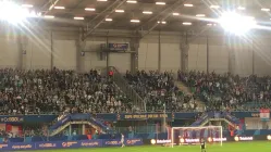 Kibice Lechii dziękują Lukasowi Haraslinowi za gole w Superpucharze Polski